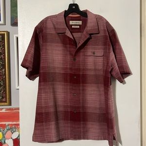 Tommy Bahama plaid original fit short sleeve shirt